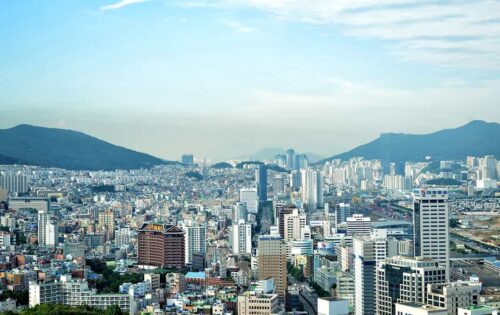South Korea skyline, Metropolis, cityscape